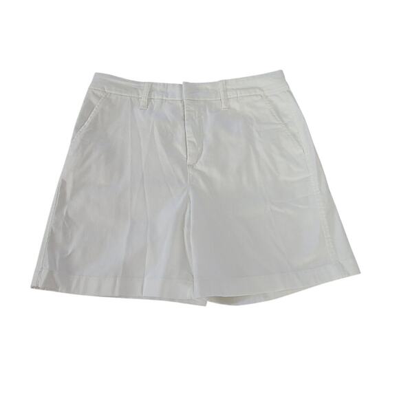 Ann Klein chino women's shorts white Size 6 Coastal Preppy nautical beachy - Picture 3 of 7